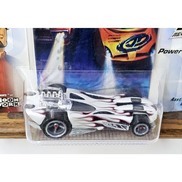 Hot Wheels AcceleRacers Metal Maniacs 1/9 Power Bomb White Sealed #67784 G8103 - Picture 4 of 9